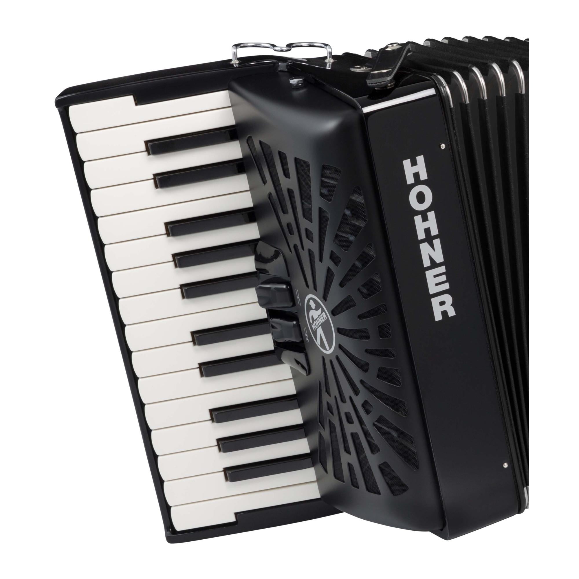 Hohner Bravo II 48 Accordion With Black Bellows - Black