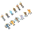 thumbnail image 2 of 12Pcs/Lot 1:48 O Scale Model Railway Worker Toys Miniature Figures Architectural Train Landscape People Layout, 2 of 9