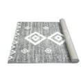 thumbnail image 6 of HR Ultra-Soft Shaggy Area Rug with Southwestern Diamond Pattern  Gray and White, Plush 1-Inch Pile, Easy Clean, Quick Crease Recovery  Ideal for Living Room, Bedroom, 6 of 6
