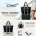 thumbnail image 5 of Gocvo Tote Bag for Women, Large Capacity Lightweight Puffer Bag, Waterproof Shoulder Bag for Women for Daily Travel, Gym, Work(Black), 5 of 9