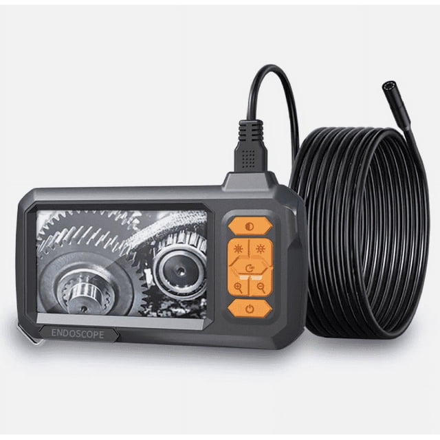Cámara endoscópica industrial de inspección con boroscopio, pantalla de 4,3" y 1080P HD de 8 mm