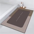 thumbnail image 4 of 1* Floor Mat Bath Mat Rubber Bath Mats Quick Drying Non Slip Bathroom Mat Super Absorbent Bath Mat Instant Dry Bathroom Rug in Front of the Kitchen Sink Shower Room Bathtub Square Carpet, 4 of 6