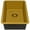 Matte Gold, variant on Ruvati 14-inch Undermount Bar Prep Sink 16 Gauge Rounded Corners Single Bowl