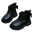 thumbnail image 6 of CAICJ98 Toddler Girls Ankle Boots Side Zipper Low Heels Casual Shoes Comfortable Girls Boot (Toddler/Little Kid),10.5, 6 of 6