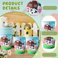 thumbnail image 3 of Vaca de granja, rancho, polluelo, animal, vajilla para fiesta de cumpleaños infantil, bandeja de papel, vaso de papel, pañuelos de papel, decoración, suministros para fiesta, 3 of 5