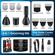 Hair Clippers for Men, Hair Trimmer, Men's Grooming Kit, Beard Trimmer, 15 in 1 Cordless Electric Hair Clipper Kit, USB Rechargeable Waterproof Hair Cutting Kit