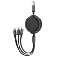 thumbnail image 1 of Portable Multifunctional Expansion Data Line Liquid Silicone Three-In-One Phone Quick Cha-rge Line, 1 of 8