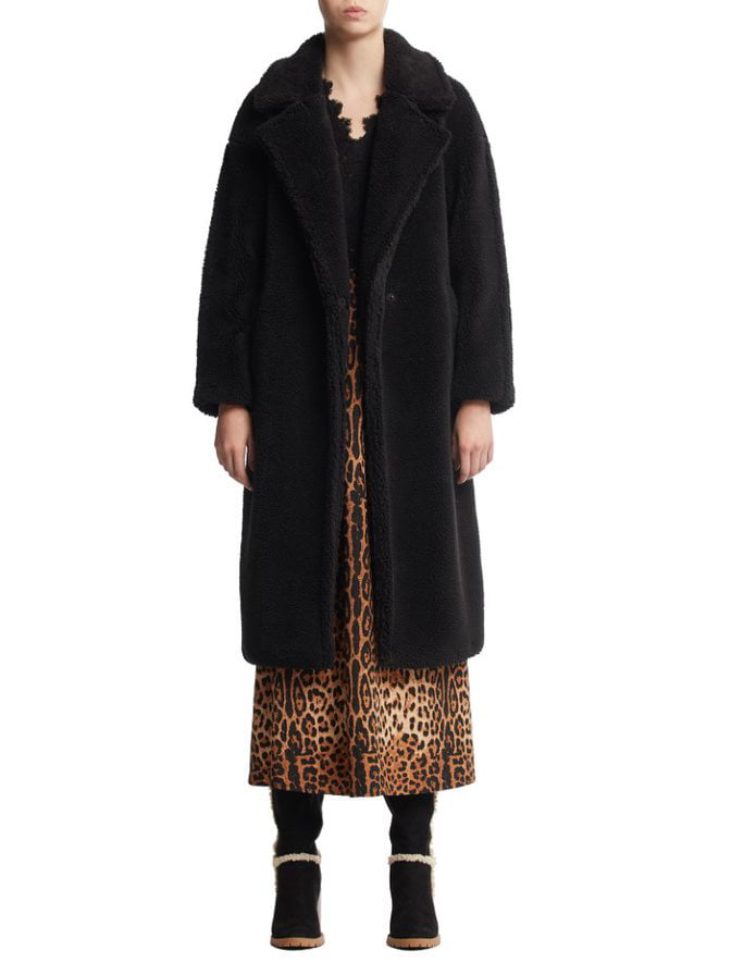 Scoop Faux Fur Teddy Coat Women's - Walmart.com