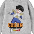 thumbnail image 5 of Dragon Ball Z Crew Neck Long Sleeve Athletic Heather Youth Sweatshirt-Large, 5 of 5