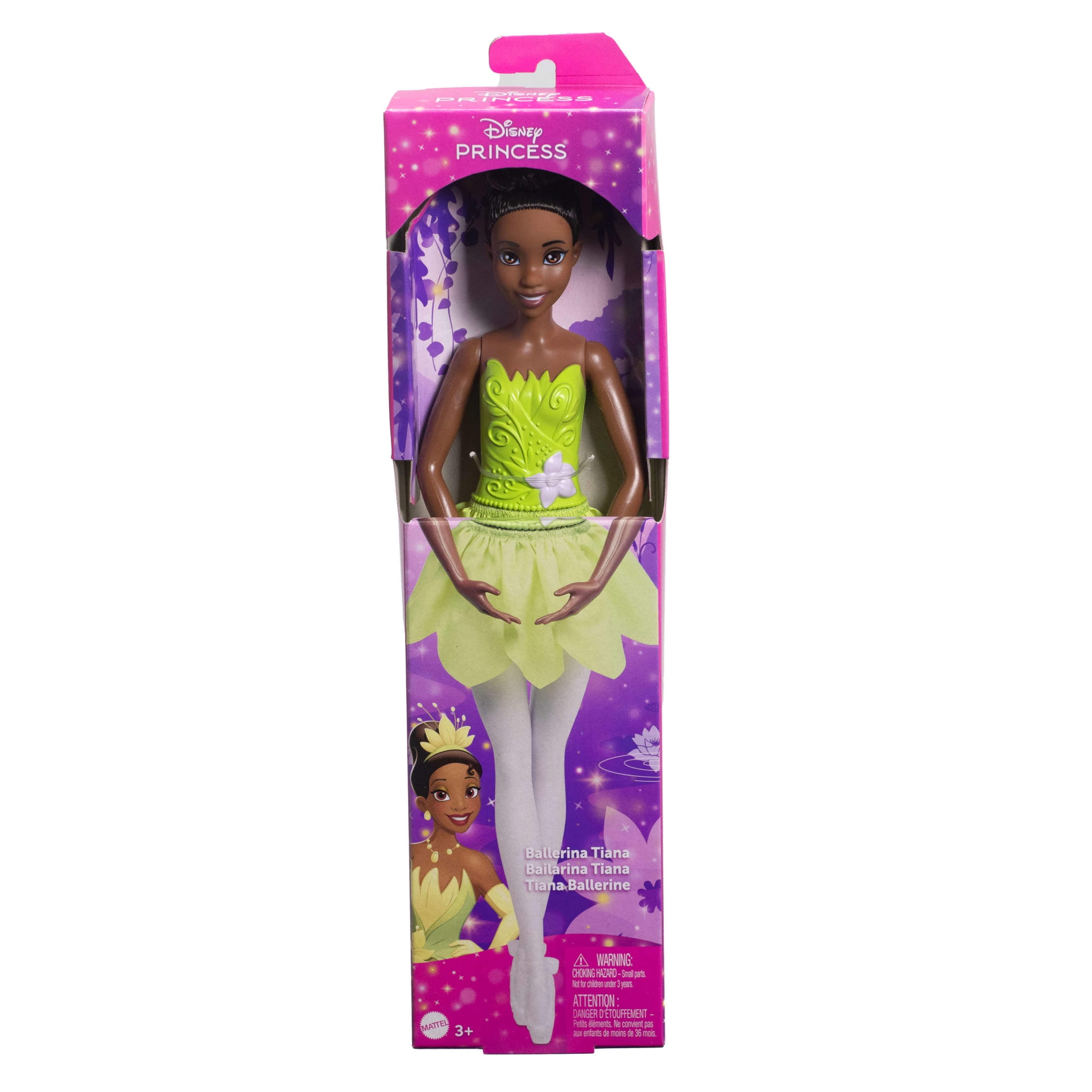 Disney Princess Toys, Posable Ballerina Tiana Doll in Ballet Slippers [Walmart Exclusive]