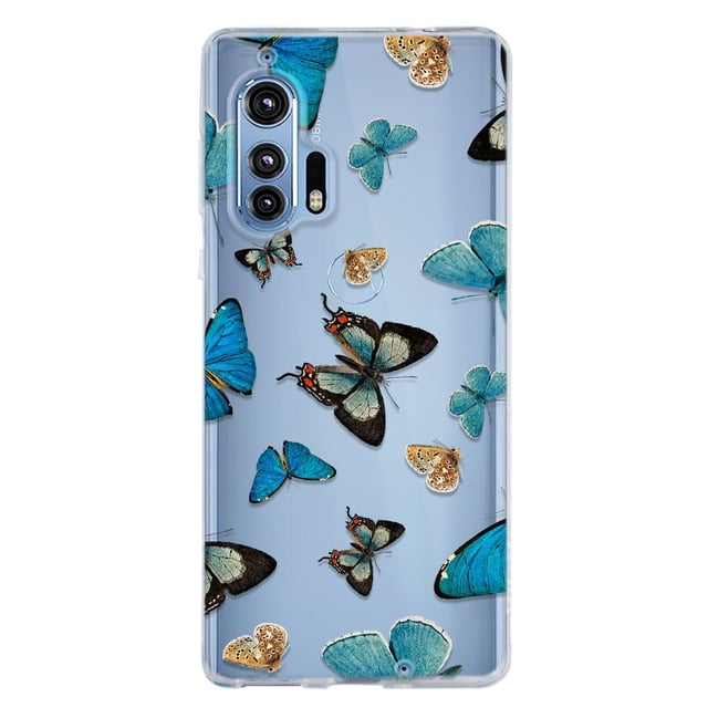 Funda InstaCase para Moto Edge Plus Antigolpes Mariposas Azules