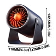 thumbnail image 3 of FYHALE Space Heater for Home Large Room Energy Efficient Heaters Winter Warm Heater Household Automatic Shaking 2000w High-power Wall Mounted Cycle Heater, 3 of 4