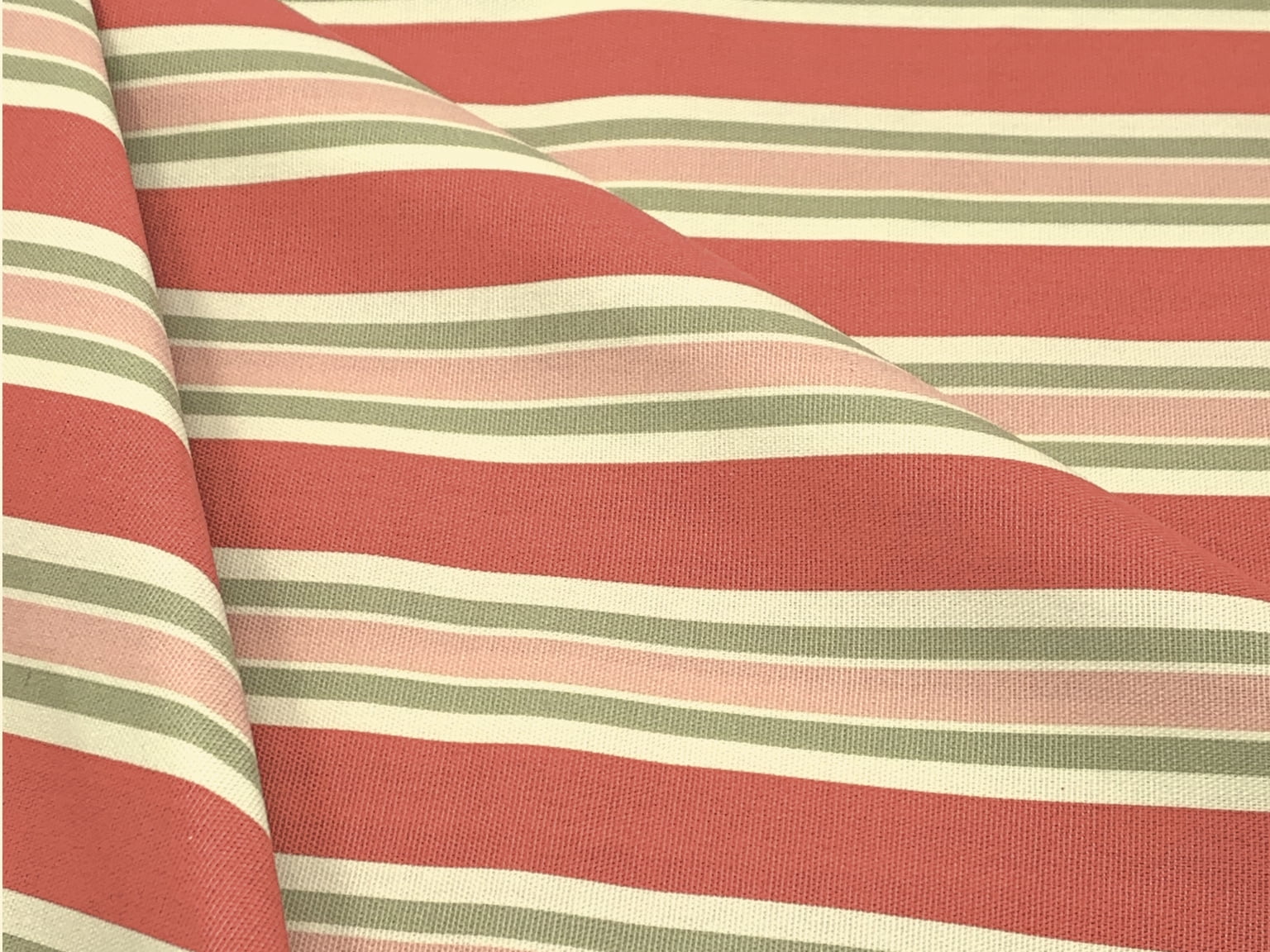Waverly Inspirations 8 yd By the Bolt 100% Cotton Fabric, Striped, Rose, 45" Wide for Quilting & Sewing