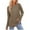 Coffee, variant on ShiShine Women's Long Sleeve Top Crewneck Basic Lightweight Fall Shirt with Thumb Hole