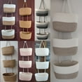 thumbnail image 5 of Hand-woven 3 Layers Over The Door Storage Basket Bathroom Sundries And Cosmetics, 5 of 5