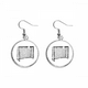 thumbnail image 1 of Black Football puerta Patron Net Pendientes pendientes de plata colgantes joyas señora Unbranded M, 1 of 3