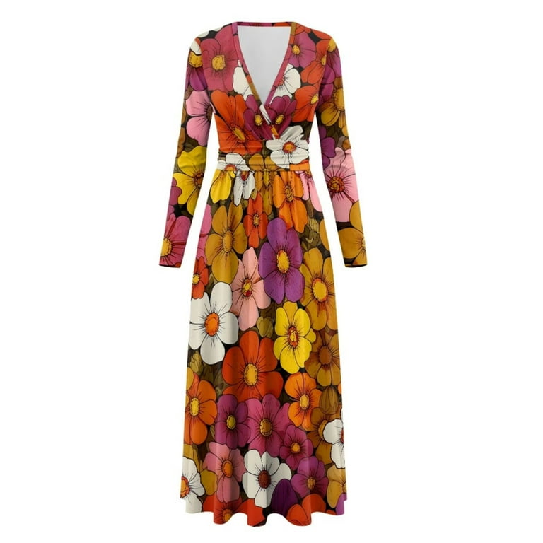 slim fit dress slacks Fall Harvest Floral Maxi Dress Curves main image 1