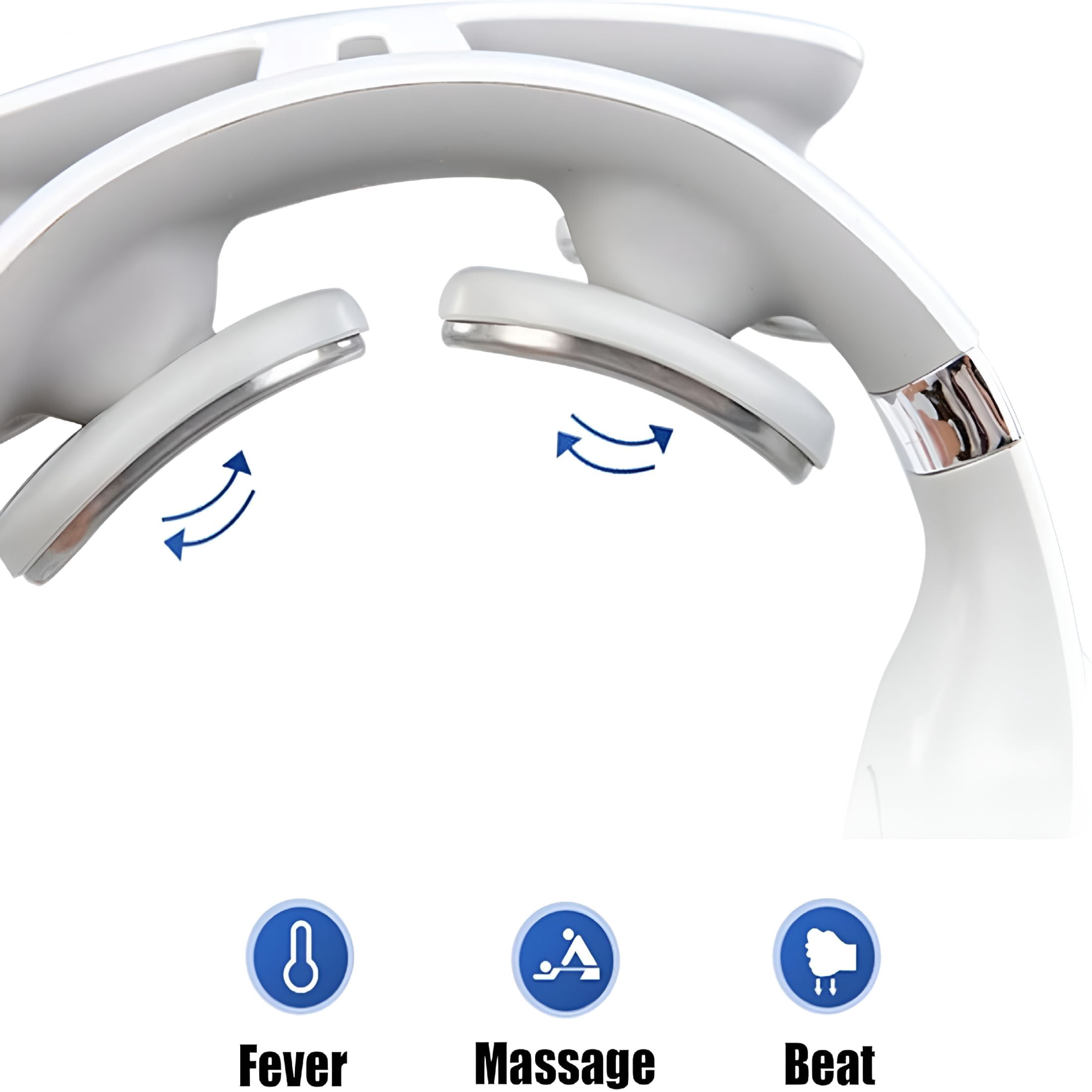 OITY Neck Massager with Heat-6 Modes&15 Intensities,4-Head Vagus Nerve Device for Deep Muscle&Shoulder Pain Relief