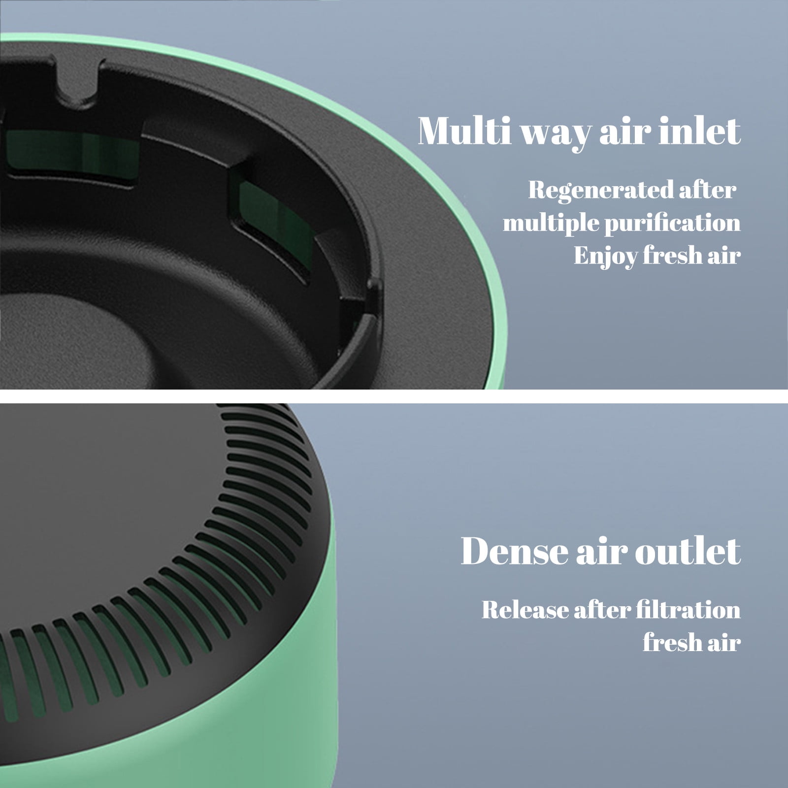 MultiFunction Smokeless Ashtray, Purifier Ashtrays for Cigarettes Indoor, 2 in 1 Purifier Multifunctional Fresher for Home Office