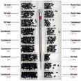 thumbnail image 2 of MesaSe 500 Pcs Micro Mini Kit de Réparation de Vis avec Tournevis Petit Assortiment de Vis en Acier Inoxydable Kit 18 Tailles pour Lunettes Ordinateur Portable Bijoux, 2 of 5