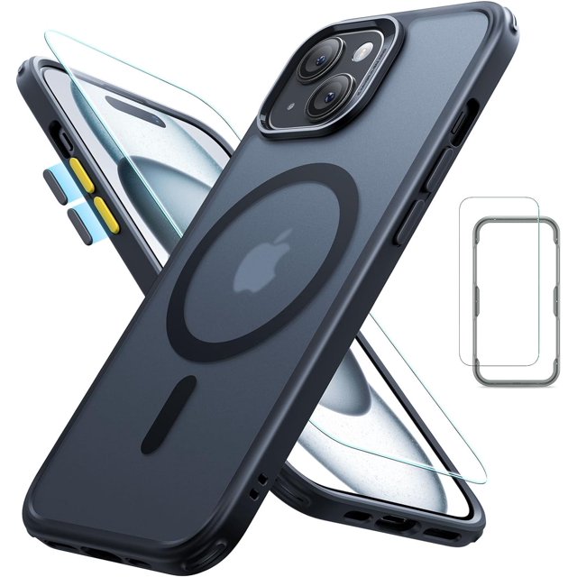 for iPhone 16 Pro Max Case, Compatible with MagSafe, Shockproof Military-Grade Protection, Magnetic Phone Case for iPhone 16 Pro Max, Classic Hybrid Case (HaloLock), Clear