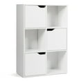 thumbnail image 1 of Costway 6 Cube Bookcase Cabinet Wood Bookcase Storage Shelves Room Divider Organization, 1 of 10