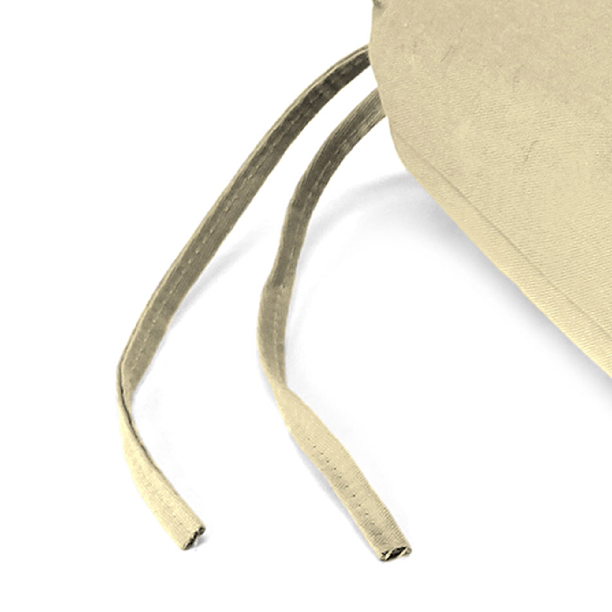 Jordan Manufacturing 17" x 19" Veranda Tan Solid Rectangular Outdoor Chair Pad Seat Cushion with Ties (2 Pack)