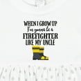 thumbnail image 4 of Inktastic Future Firefighter Like My Uncle Girls Baby Dress, 4 of 5