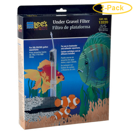 Lees Original Undergravel Filter 30 Long x 12 Wide or 36 Long x 10 Wide (29 Gallons) - Pack of (Best Filter For A 36 Gallon Tank)