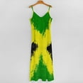 thumbnail image 5 of Jamaica Flag, Jamaican Flag Sleeveless Dress Loose Women's Dress Dresses Luxury Evening Dresses, 5 of 9