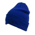 thumbnail image 1 of Top Headwear Cable Knit Long Winter Beanie - Royal, 1 of 2