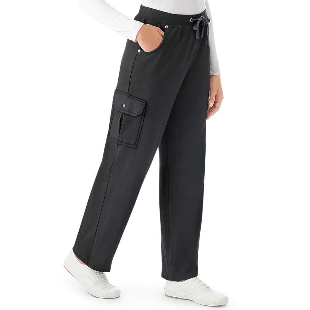 womens elastic waist cargo pants