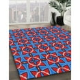 thumbnail image 2 of Ahgly Company Indoor Rectangle Patterned Iceberg Blue Abstract Area Rugs, 8' x 12', 2 of 6