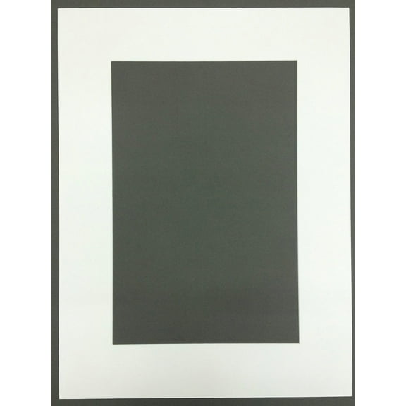 18x24 White Picture Mat with White Core Bevel Cut for 13x19 Pictures