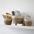 thumbnail image 1 of CATIEBYE 2Pcs Wicker Pots for Plants Decorative Gray Woven Design for Terrace, 1 of 8