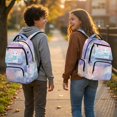 thumbnail image 3 of Aplkyhs Adorable Backpack Lightweight Casual School Bookbag for Kids 9-12 Water Resistant with Padded Straps for Daily Use Galaxy Axolotl, 3 of 7