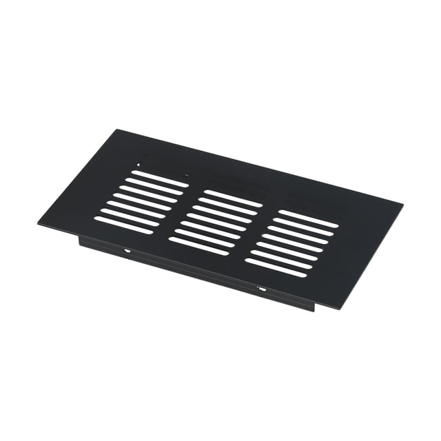 Black Alloy Rectangular Air Vent Grille Ventilation Cover for Cabinets Wardrobes