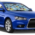 thumbnail image 5 of Uemuo Pirate Marine Animals Pattern Accordion Car Windshield Sun Shade, Foldable Reflective Sun Visor for Car, Reflector Windshield Sunshade-Small, 5 of 7