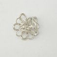 thumbnail image 4 of Minnieouse Bufanda Anillo Chal Clip Oro Plata Bufandas Broche Galvanoplastia Aleación Broche Titular Heronsbill Estilo Joyería Pañuelo Ropa, zapatos y accesorios Miscelánea plata, 4 of 6