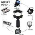 thumbnail image 4 of Windance Motorcycle Fork Light Mount Bracket for Scooter ATV UTV Installing Spotlights Running Lights, Foglight Spotlight Headlight Crash Bar Bumper Expansion Bracket (2, 25MM-52MM), 4 of 8