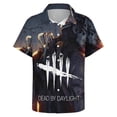 thumbnail image 5 of Dead by Daylight DBD Casual Short Sleeve Shirt Lapel Collar Shirt Summer Beach Shirt 4XL, 5 of 8