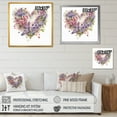 thumbnail image 4 of Designart "Purple And Red Flowers Bouquet Elegance" Floral Bouquet Wall Art For Bathroom, 4 of 5