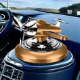 thumbnail image 4 of WZXPWT Solar-Powered Aromatherapy Car Accessory, Rotating Metal Air Freshener, Natural Plant Extract Fragrance Diffuser, Decorative and Deodorizing Car Interior Ornament, 4 of 6
