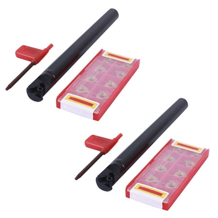 

2Pc Snr0016Q16 Threading Lathe Turning Tool Holder with 16Ir Ag60 Smx30 Inserts