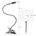 thumbnail image 2 of RENACLIPY 1ensemble Lampe à Pince pour Bureau Argent Éclairage de Lecture Lampe de Table Portable pour Maison École Dortoir Rentrée des Classes, 2 of 8