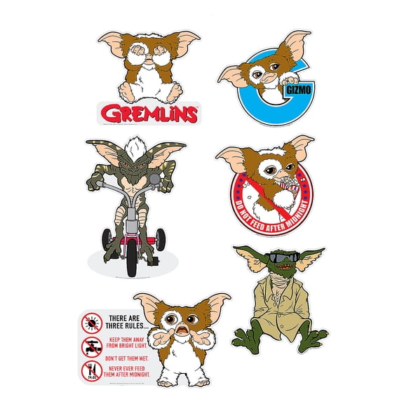 14 1/2" – 21 1/2" Gremlins Party Cardstock Wall Cutouts - 6 Pieces