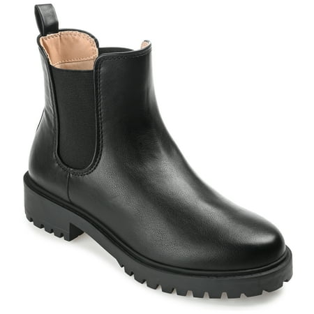 

Journee Collection Womens Kenova Round Toe Block Heel Chelsea Booties