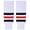 WHITE / BLACK & RED, variant on Knit Hockey Socks - Premium Ice Hockey Socks for Men, Pro Style Athletic Youth Hockey Socks (Large, RED)