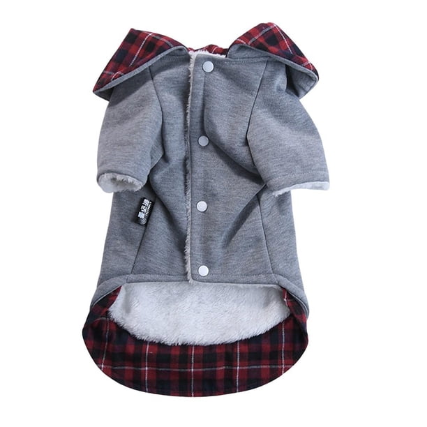 Mascota Perro Ropa de para proteger de invierno Perro Transpirable Confort para proteger de Suministros para mascotas Rojo-l Yinane Abrigo de algodón para perros
