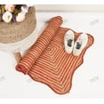thumbnail image 5 of Hand Braided Natural Jute Rug Beige and Red Area Rug Rectangle Rug, 5 of 5